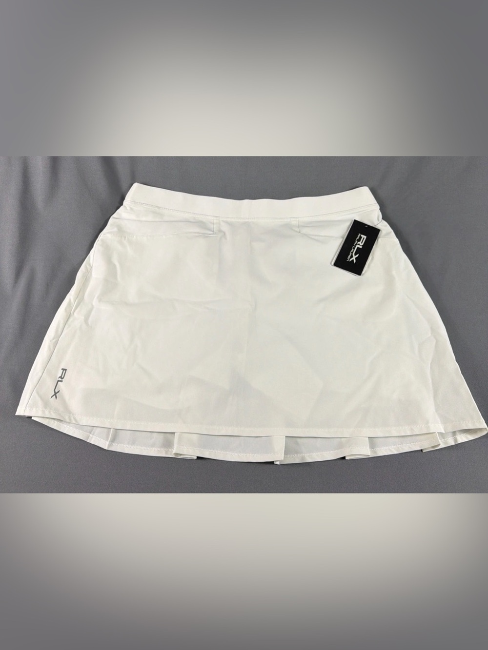 RLX Ralph Lauren Womens Golf Skort Large White Polyester Spandex MSRP $138